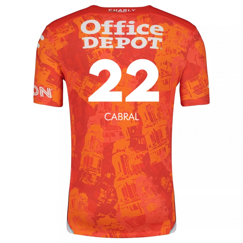 Dětské Gustavo Cabral #22 Oranžová Bílá Daleko Hráčské Dresy 2024/25 Dres