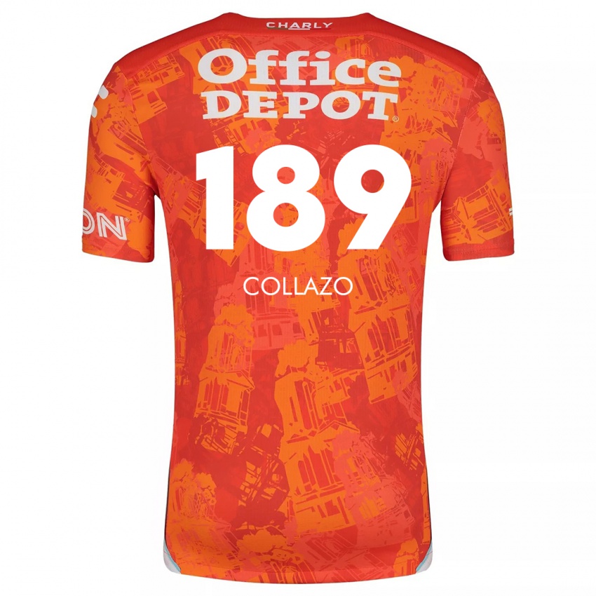 Dětské David Collazo #189 Oranžová Bílá Daleko Hráčské Dresy 2024/25 Dres