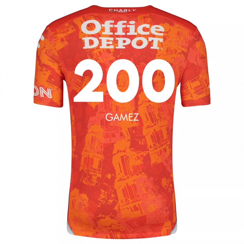 Dětské Sergio Gámez #200 Oranžová Bílá Daleko Hráčské Dresy 2024/25 Dres