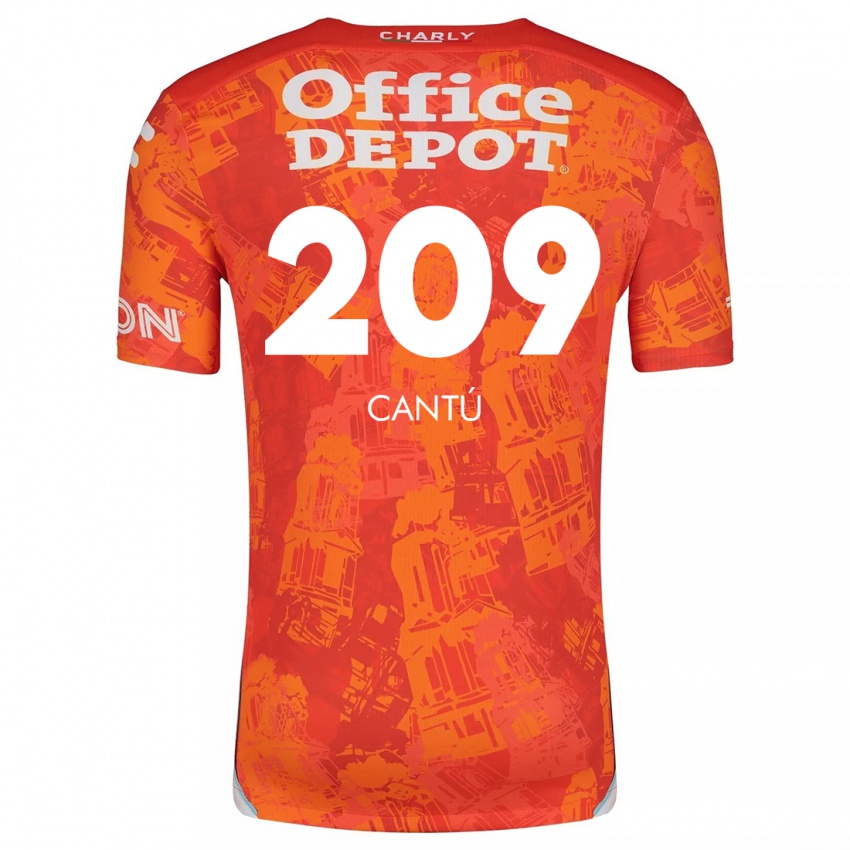 Dětské Juan Cantú #209 Oranžová Bílá Daleko Hráčské Dresy 2024/25 Dres