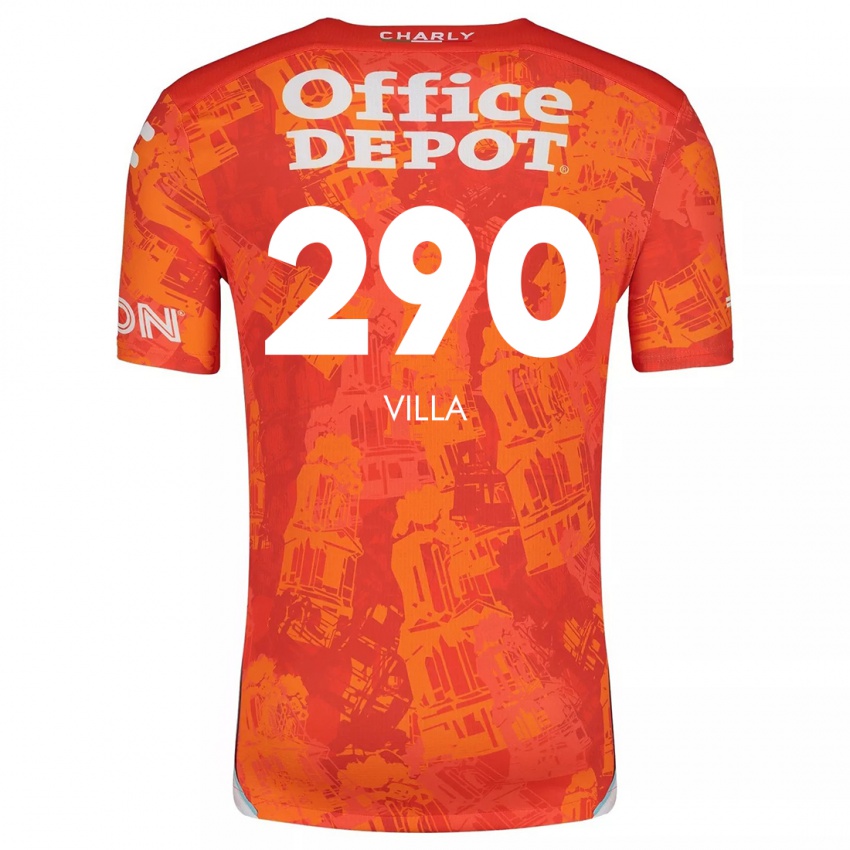 Dětské Adrián Villa #290 Oranžová Bílá Daleko Hráčské Dresy 2024/25 Dres