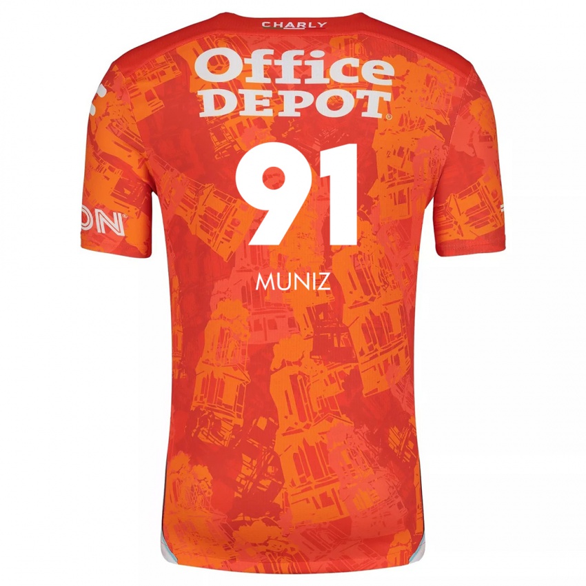 Dětské Brandon Muñiz #91 Oranžová Bílá Daleko Hráčské Dresy 2024/25 Dres