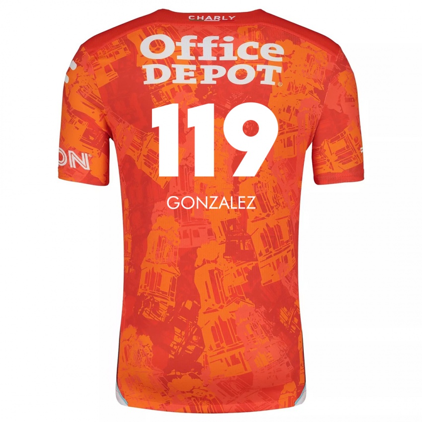 Dětské Juan González #119 Oranžová Bílá Daleko Hráčské Dresy 2024/25 Dres