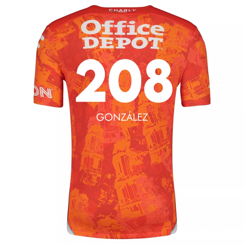 Dětské Osvaldo González #208 Oranžová Bílá Daleko Hráčské Dresy 2024/25 Dres