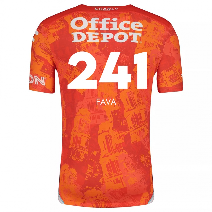 Dětské Marco Fava #241 Oranžová Bílá Daleko Hráčské Dresy 2024/25 Dres