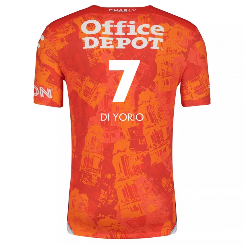 Dětské Lucas Di Yorio #7 Oranžová Bílá Daleko Hráčské Dresy 2024/25 Dres