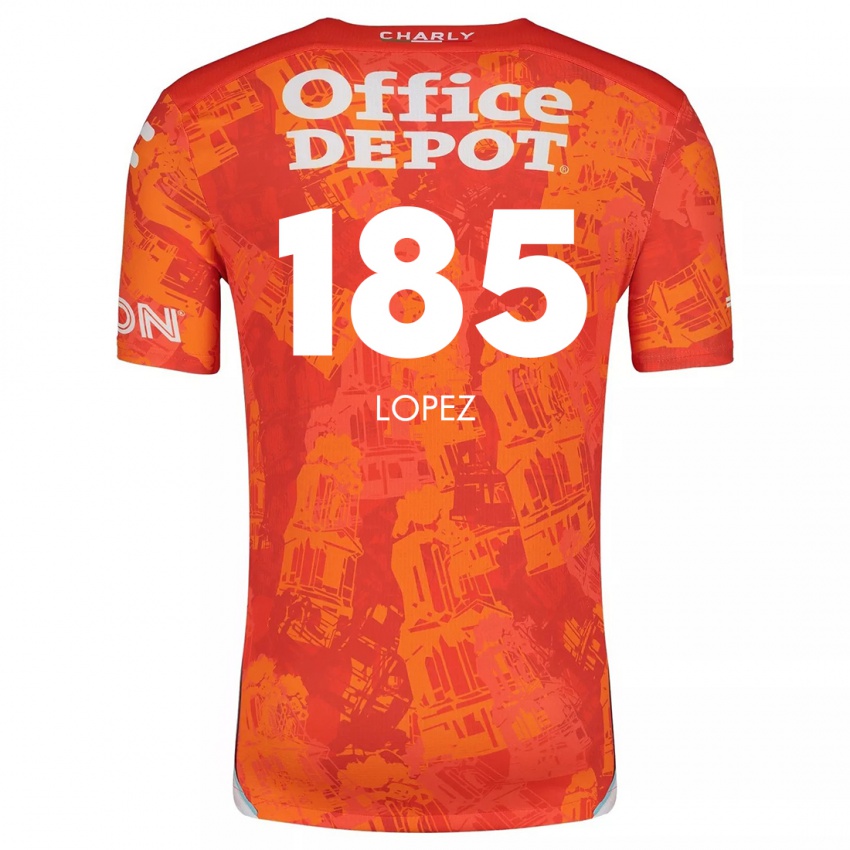 Dětské René López #185 Oranžová Bílá Daleko Hráčské Dresy 2024/25 Dres