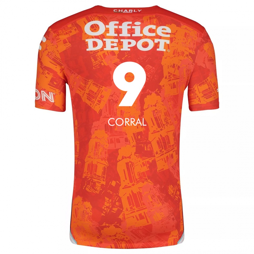 Dětské Charlyn Corral #9 Oranžová Bílá Daleko Hráčské Dresy 2024/25 Dres