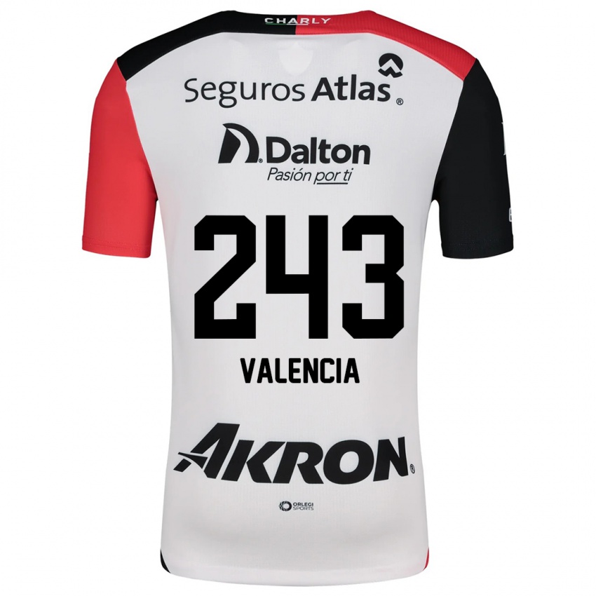 Dětské Luis Valencia #243 Bílá Červená Černá Daleko Hráčské Dresy 2024/25 Dres