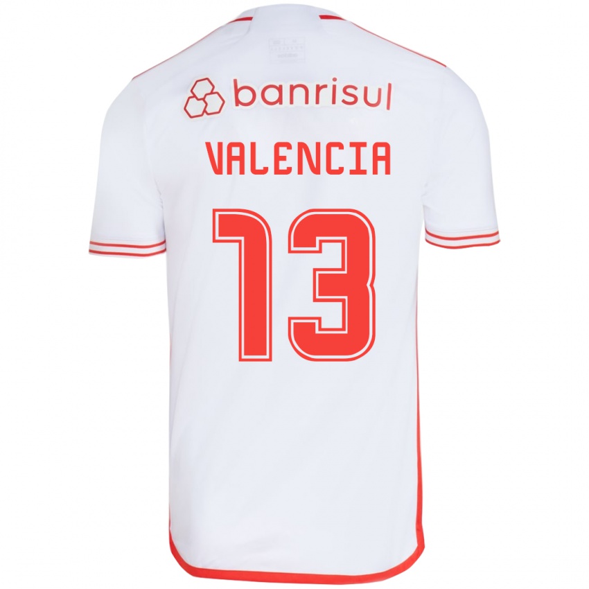 Dětské Enner Valencia #13 Bílá Červená Daleko Hráčské Dresy 2024/25 Dres