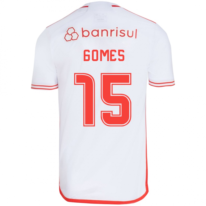 Dětské Bruno Gomes #15 Bílá Červená Daleko Hráčské Dresy 2024/25 Dres