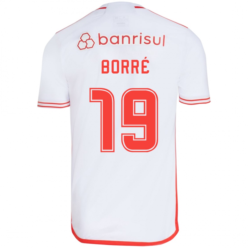 Dětské Rafael Borré #19 Bílá Červená Daleko Hráčské Dresy 2024/25 Dres