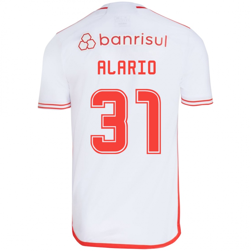 Dětské Lucas Alario #31 Bílá Červená Daleko Hráčské Dresy 2024/25 Dres