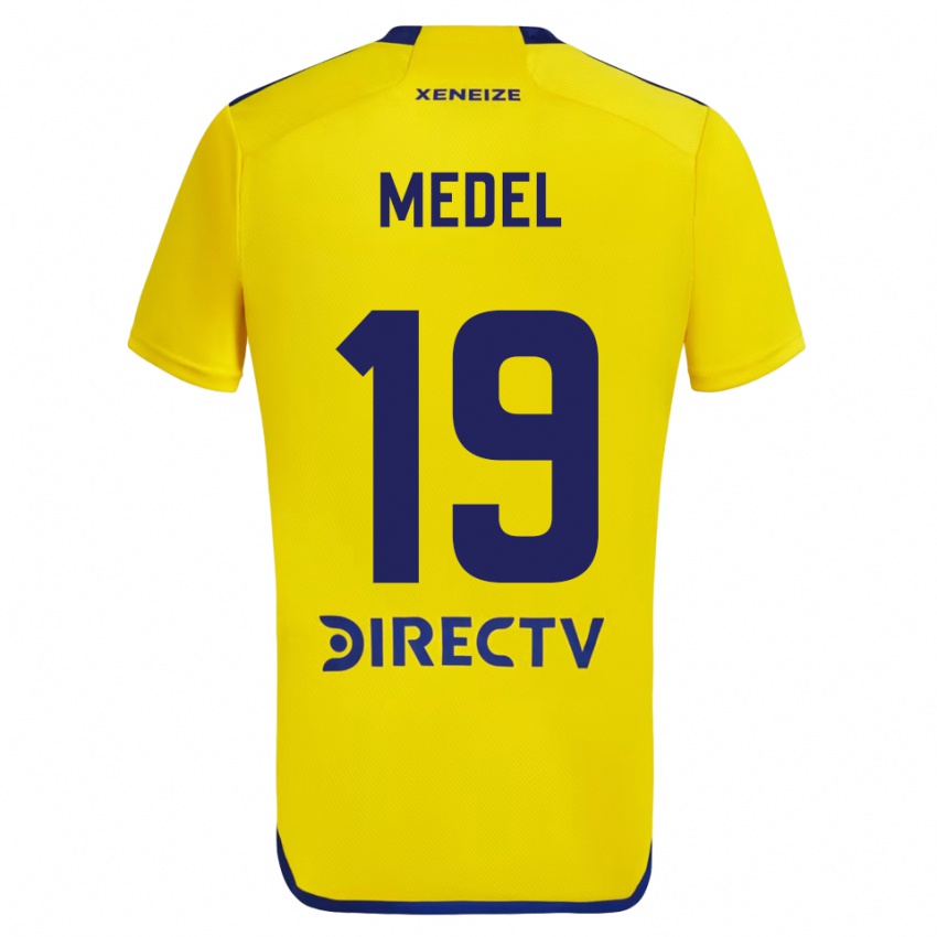 Dětské Gary Medel #19 Žlutá Modrá Daleko Hráčské Dresy 2024/25 Dres