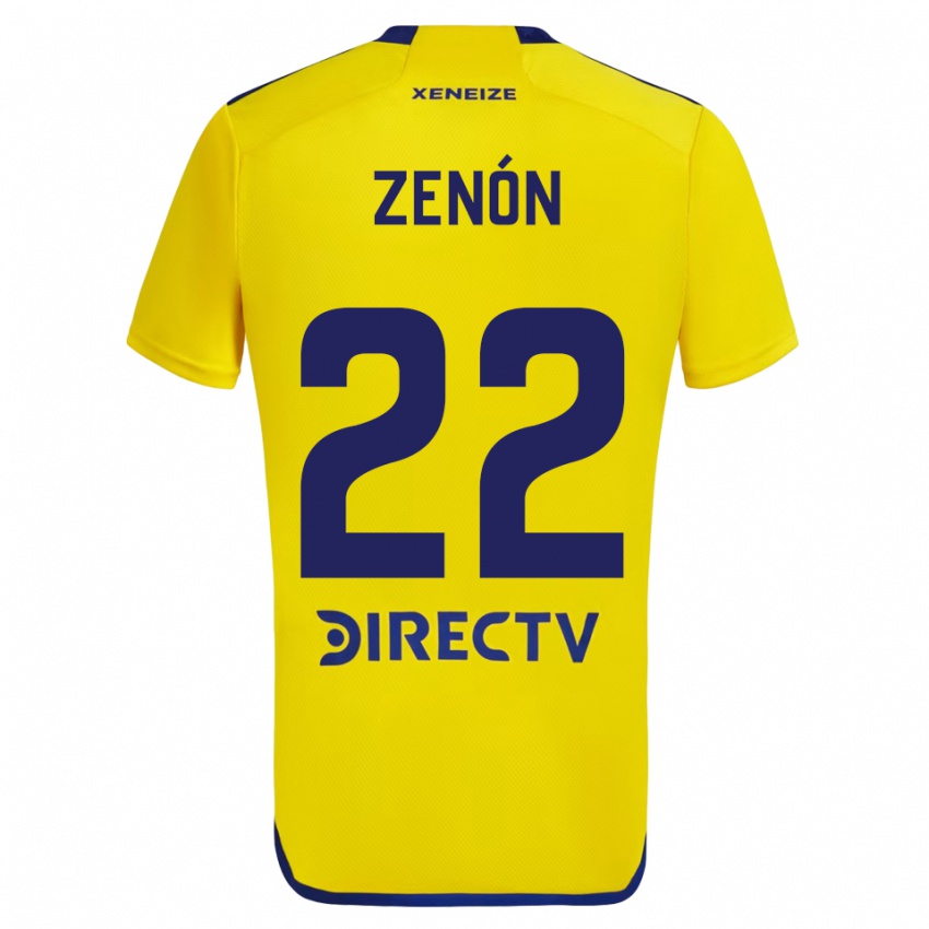 Dětské Kevin Zenón #22 Žlutá Modrá Daleko Hráčské Dresy 2024/25 Dres