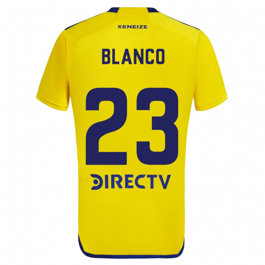 Dětské Lautaro Blanco #23 Žlutá Modrá Daleko Hráčské Dresy 2024/25 Dres