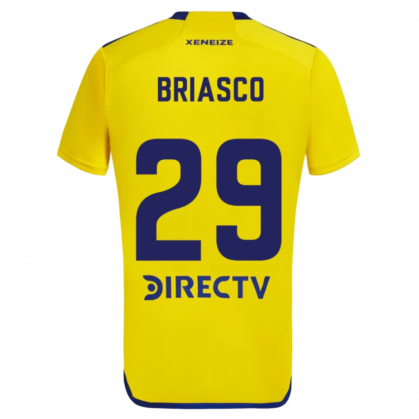 Dětské Norberto Briasco #29 Žlutá Modrá Daleko Hráčské Dresy 2024/25 Dres