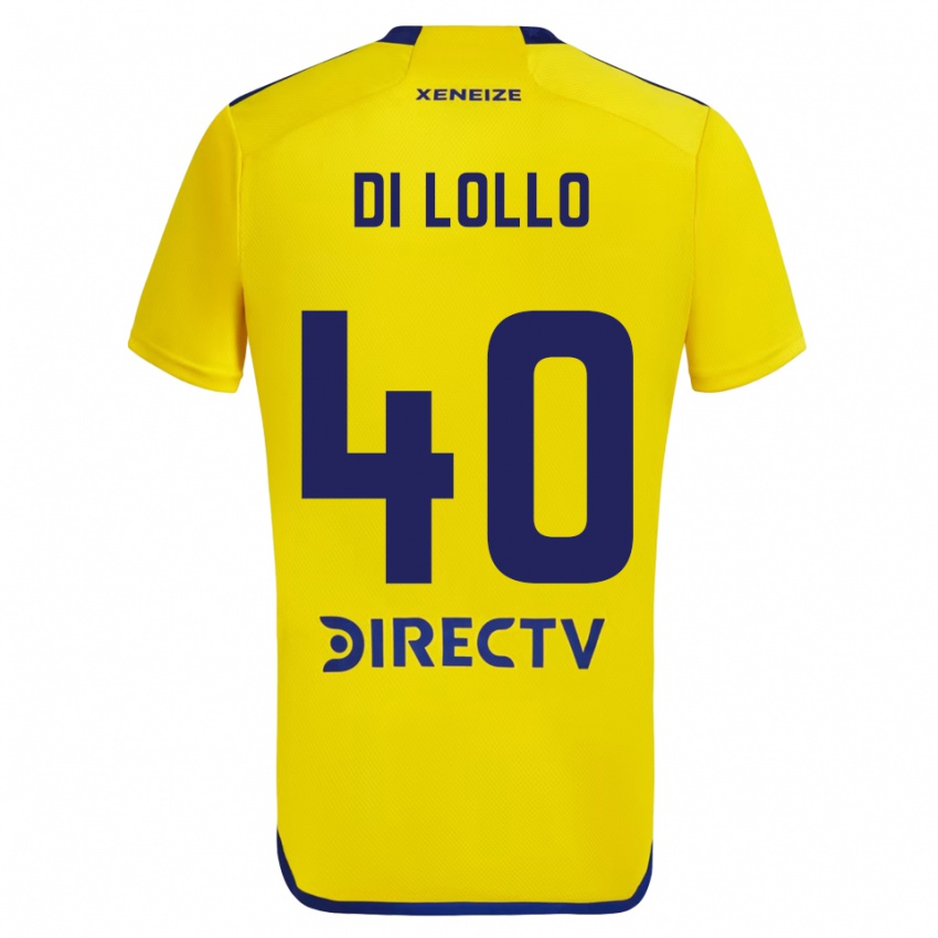 Dětské Lautaro Di Lollo #40 Žlutá Modrá Daleko Hráčské Dresy 2024/25 Dres