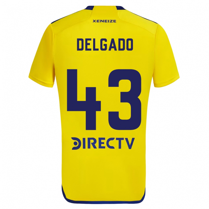 Dětské Milton Delgado #43 Žlutá Modrá Daleko Hráčské Dresy 2024/25 Dres