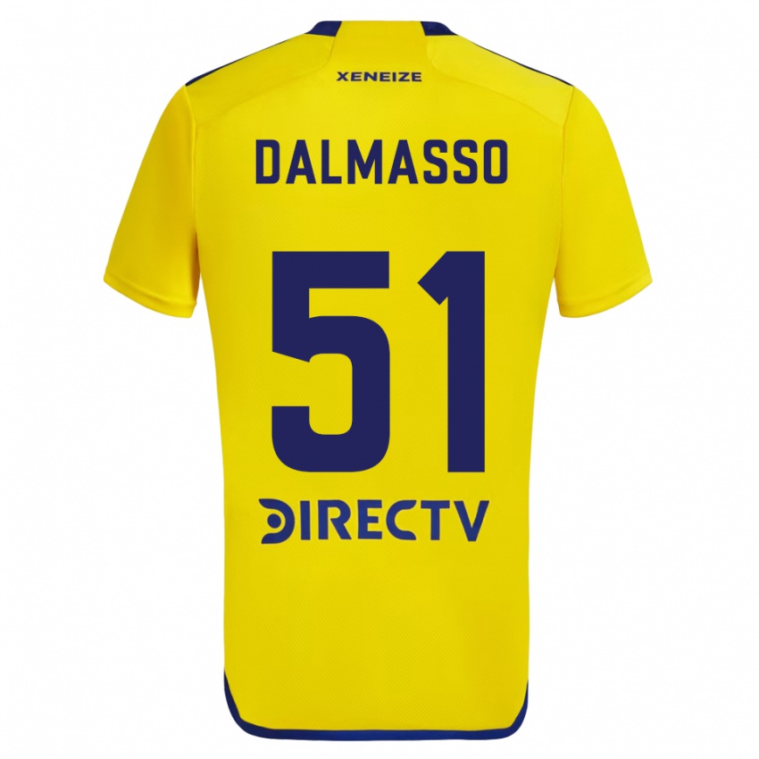 Dětské Santiago Dalmasso #51 Žlutá Modrá Daleko Hráčské Dresy 2024/25 Dres