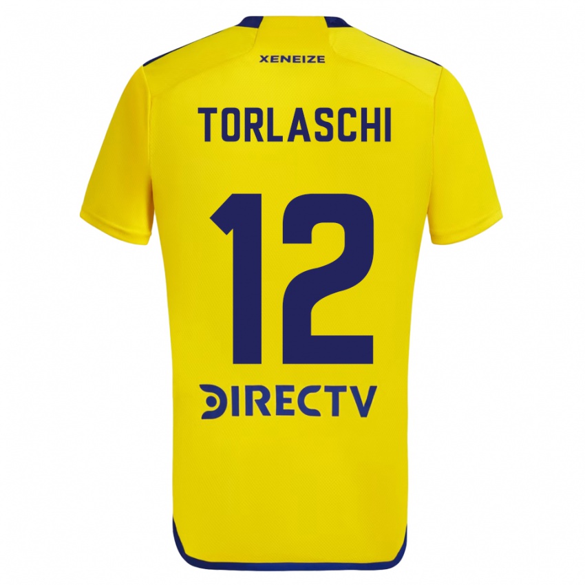 Dětské Lucas Torlaschi #12 Žlutá Modrá Daleko Hráčské Dresy 2024/25 Dres