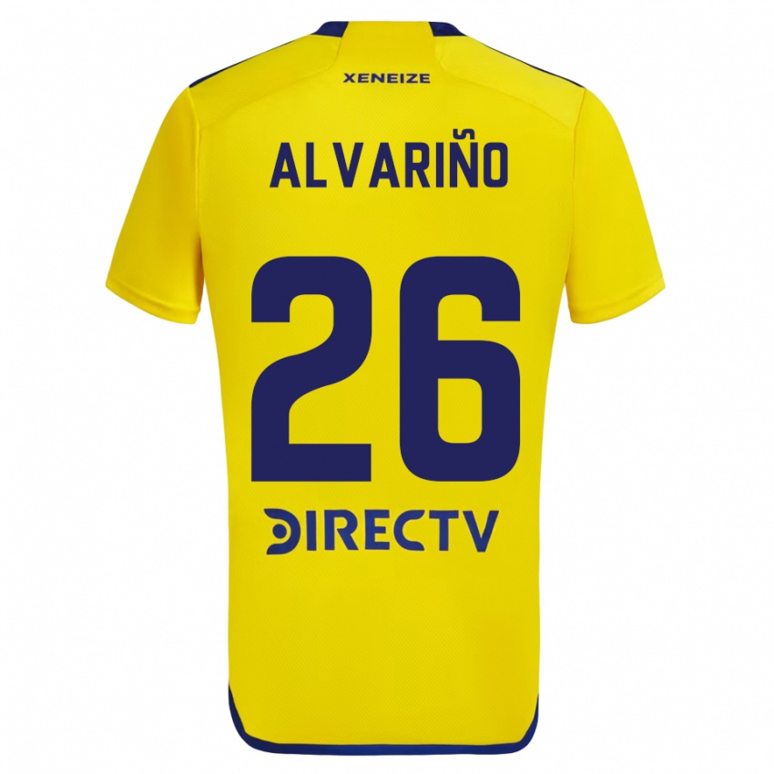 Dětské Alexis Alvarino #26 Žlutá Modrá Daleko Hráčské Dresy 2024/25 Dres