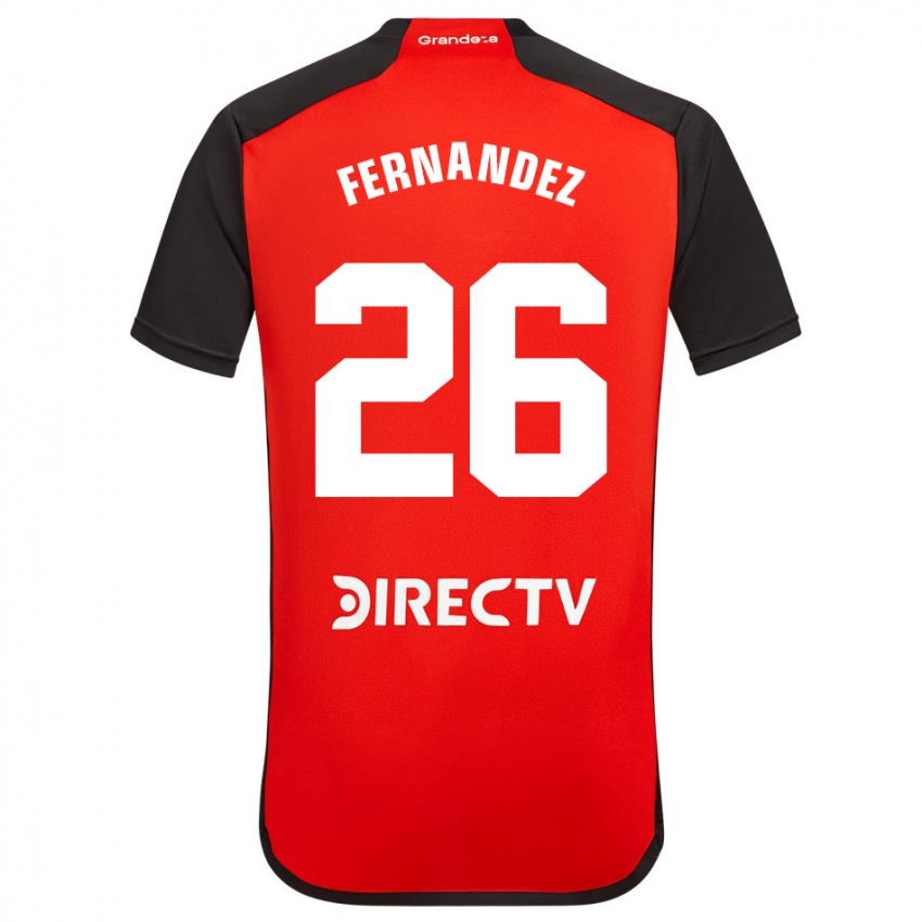 Dětské Nacho Fernández #26 Červená Černá Bílá Daleko Hráčské Dresy 2024/25 Dres