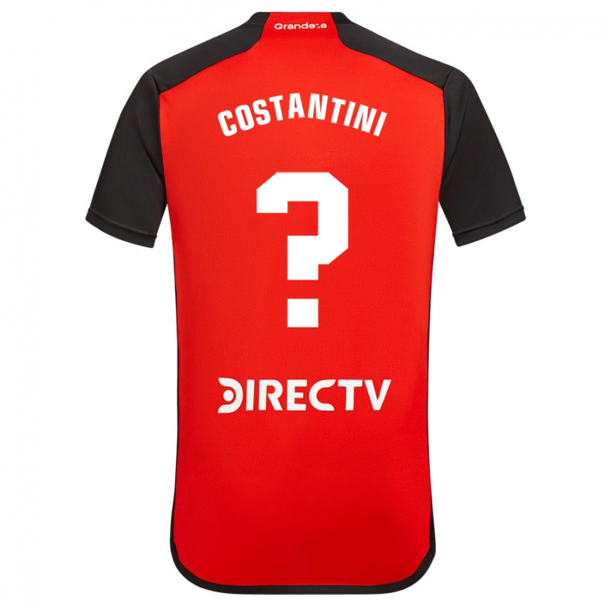 Dětské Giorgio Costantini #0 Červená Černá Bílá Daleko Hráčské Dresy 2024/25 Dres