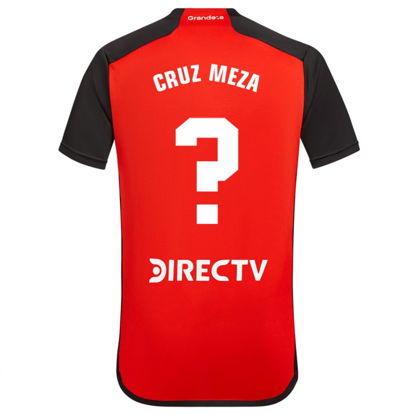 Dětské Juan Cruz Meza #0 Červená Černá Bílá Daleko Hráčské Dresy 2024/25 Dres