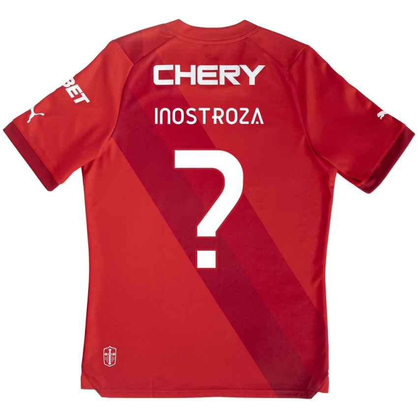 Dětské Fernando Inostroza #0 Červená Bílá Daleko Hráčské Dresy 2024/25 Dres