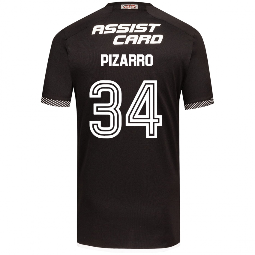 Dětské Vicente Pizarro #34 Černá Bílá Daleko Hráčské Dresy 2024/25 Dres