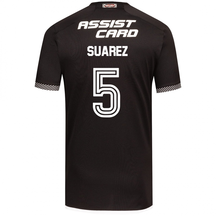 Dětské Nicolás Suarez #5 Černá Bílá Daleko Hráčské Dresy 2024/25 Dres