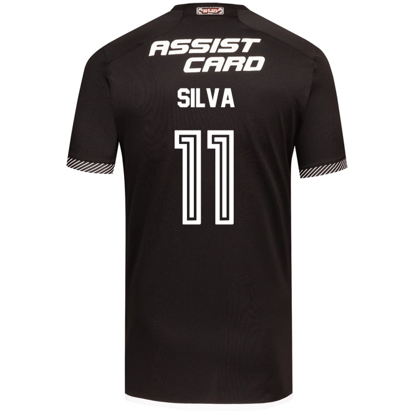 Dětské Martín Silva #11 Černá Bílá Daleko Hráčské Dresy 2024/25 Dres