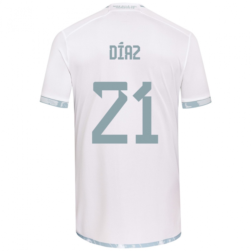 Dětské Marcelo Díaz #21 Bílá Šedá Daleko Hráčské Dresy 2024/25 Dres