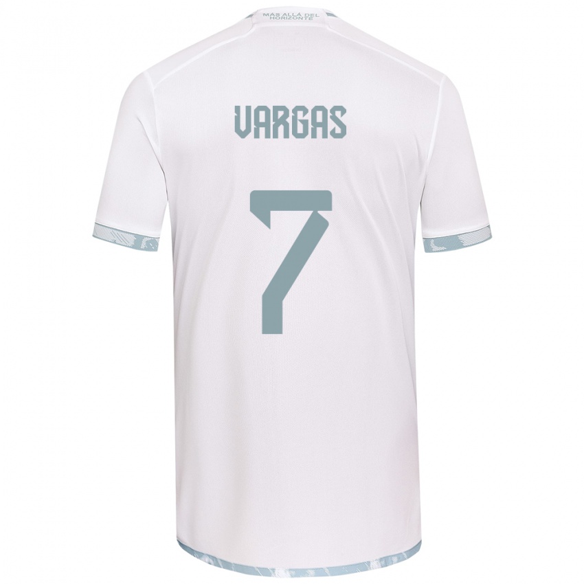 Dětské Jeisson Vargas #7 Bílá Šedá Daleko Hráčské Dresy 2024/25 Dres