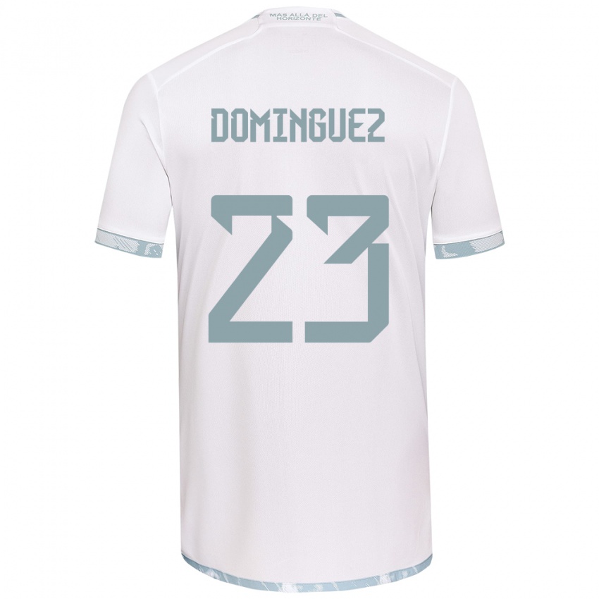 Dětské Nery Domínguez #23 Bílá Šedá Daleko Hráčské Dresy 2024/25 Dres