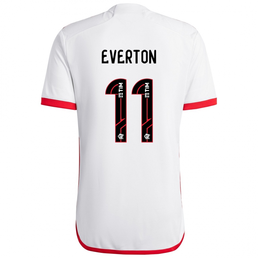 Dětské Everton #11 Bílá Červená Daleko Hráčské Dresy 2024/25 Dres