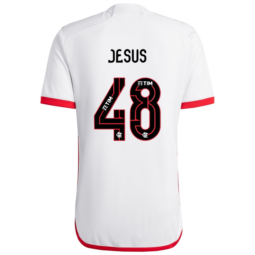 Dětské Igor Jesus #48 Bílá Červená Daleko Hráčské Dresy 2024/25 Dres