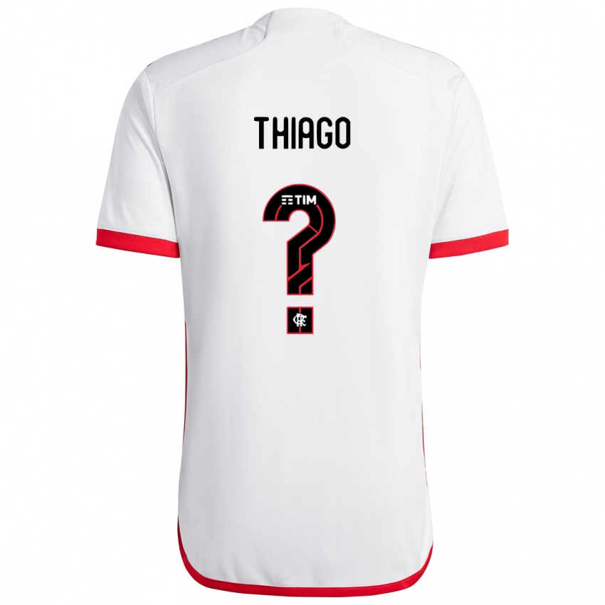 Dětské Victor Thiago #0 Bílá Červená Daleko Hráčské Dresy 2024/25 Dres