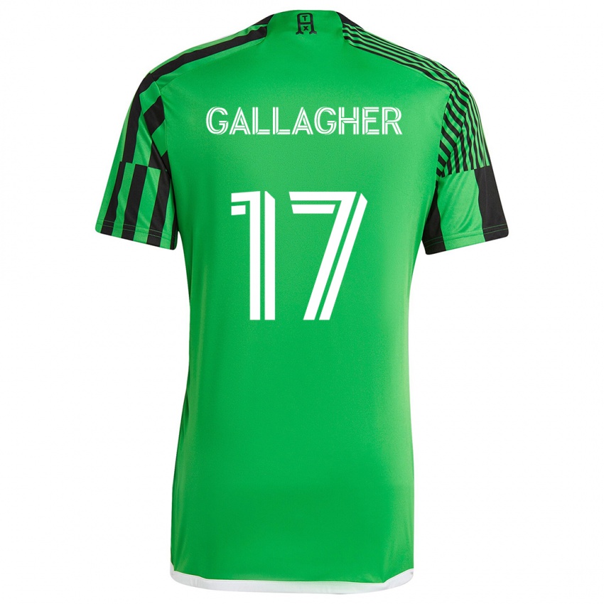 Pánské Jon Gallagher #17 Zelená Černá Domů Hráčské Dresy 2024/25 Dres