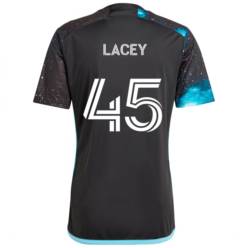 Pánské Kameron Lacey #45 Černá Modrá Domů Hráčské Dresy 2024/25 Dres