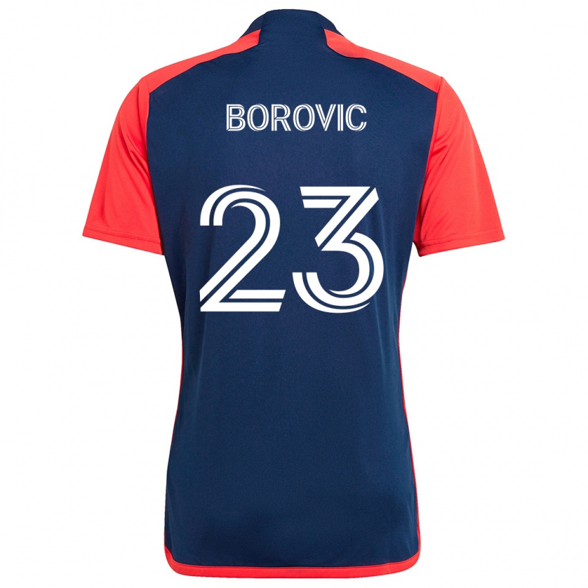 Pánské Luka Borovic #23 Modrá Červená Domů Hráčské Dresy 2024/25 Dres