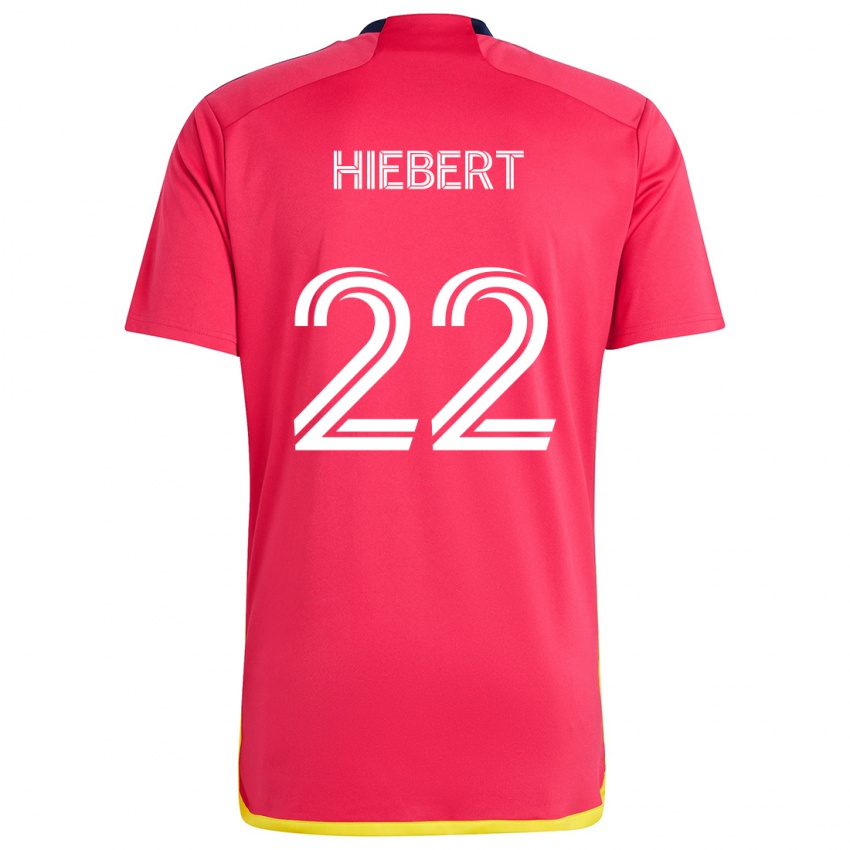 Pánské Kyle Hiebert #22 Červená Modrá Domů Hráčské Dresy 2024/25 Dres