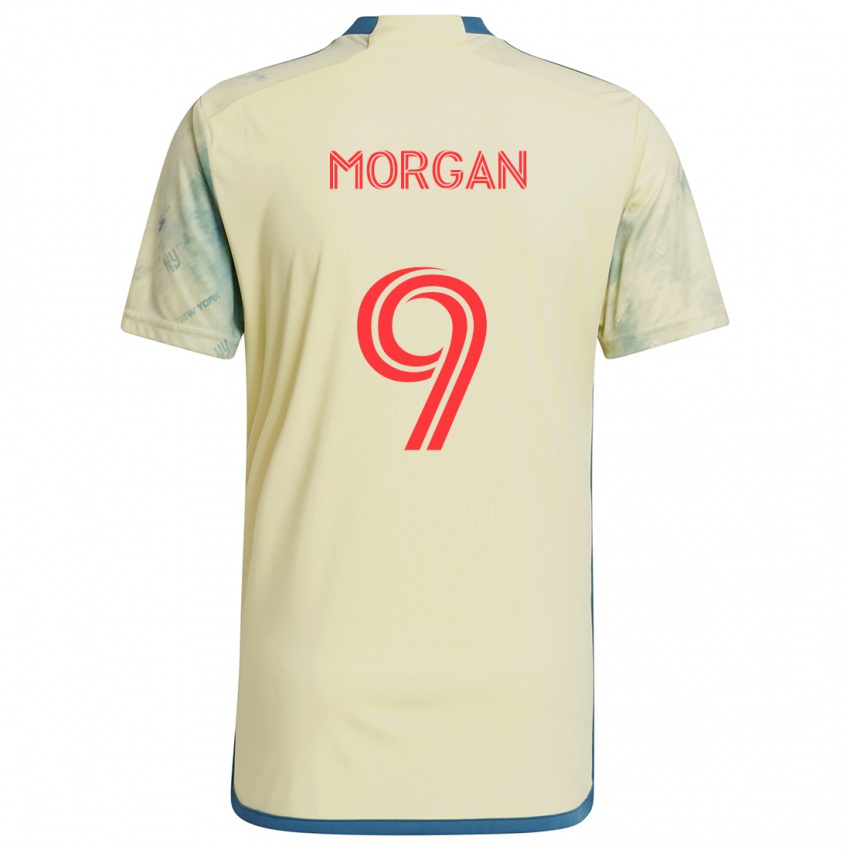 Pánské Lewis Morgan #9 Žlutá Červená Modrá Domů Hráčské Dresy 2024/25 Dres