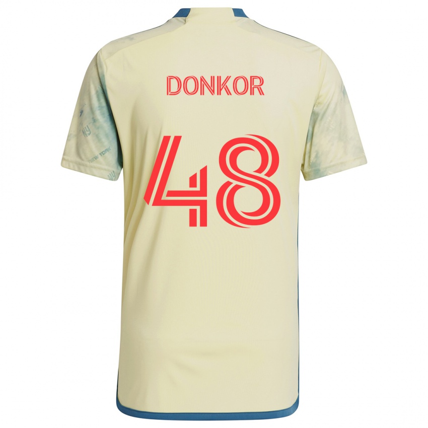 Pánské Ronald Donkor #48 Žlutá Červená Modrá Domů Hráčské Dresy 2024/25 Dres