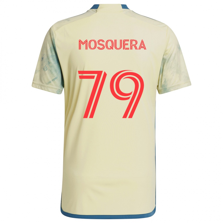 Pánské Rafael Mosquera #79 Žlutá Červená Modrá Domů Hráčské Dresy 2024/25 Dres