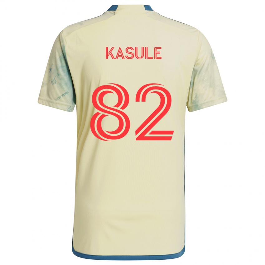 Pánské Ibrahim Kasule #82 Žlutá Červená Modrá Domů Hráčské Dresy 2024/25 Dres