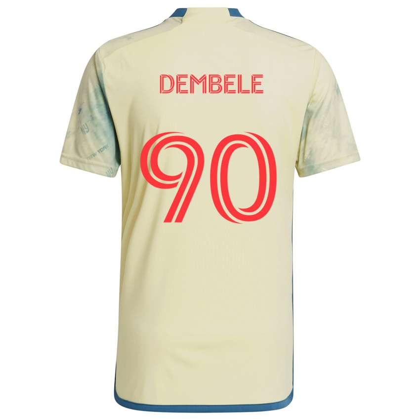 Pánské Malick Dembele #90 Žlutá Červená Modrá Domů Hráčské Dresy 2024/25 Dres