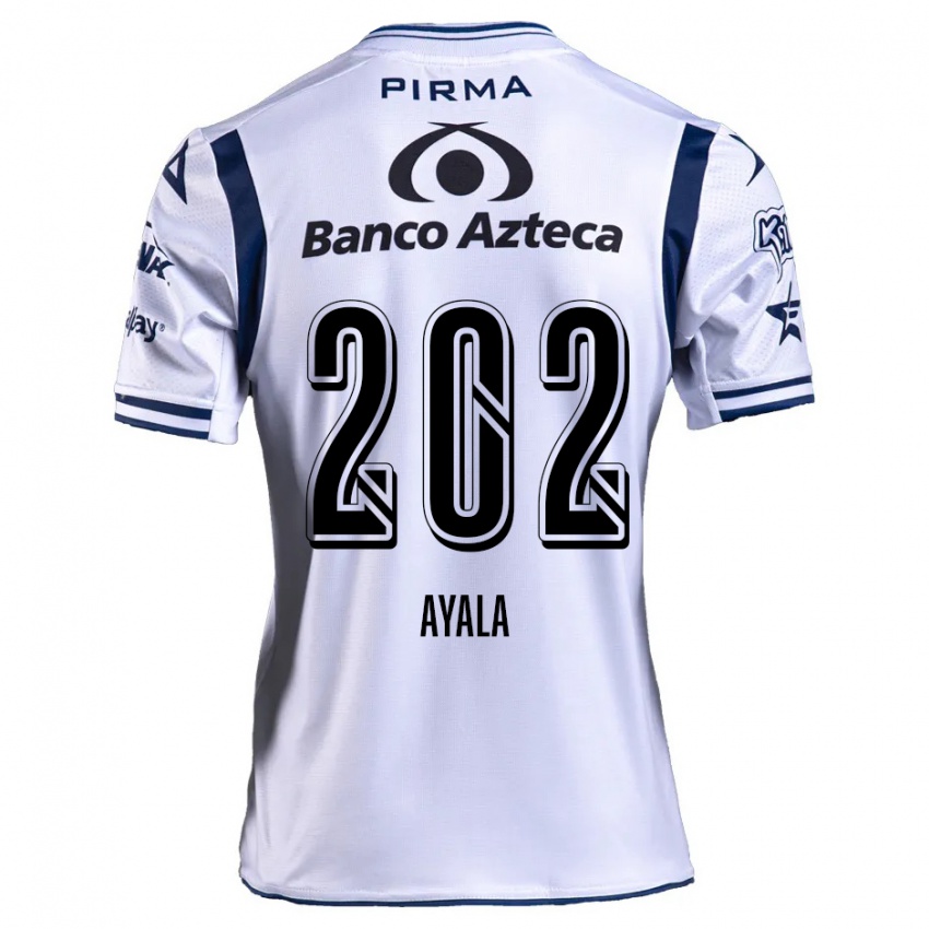 Pánské Diego Ayala #202 Bílá Námořnická Modrá Domů Hráčské Dresy 2024/25 Dres