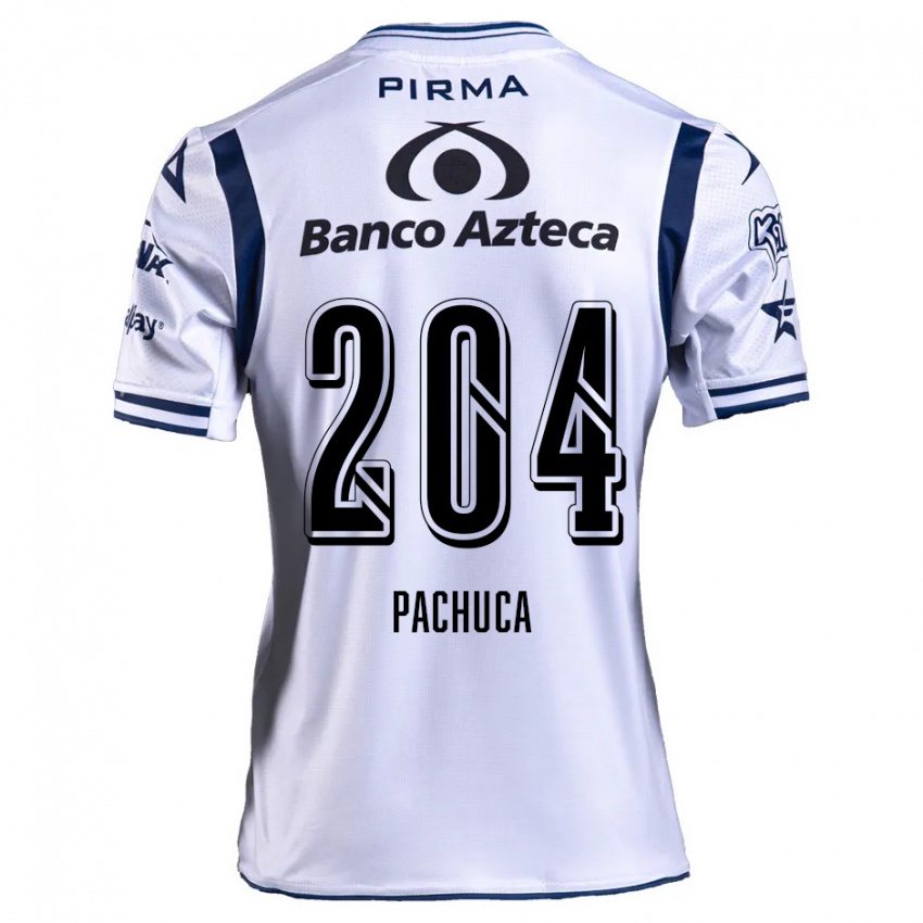 Pánské José Pachuca #204 Bílá Námořnická Modrá Domů Hráčské Dresy 2024/25 Dres